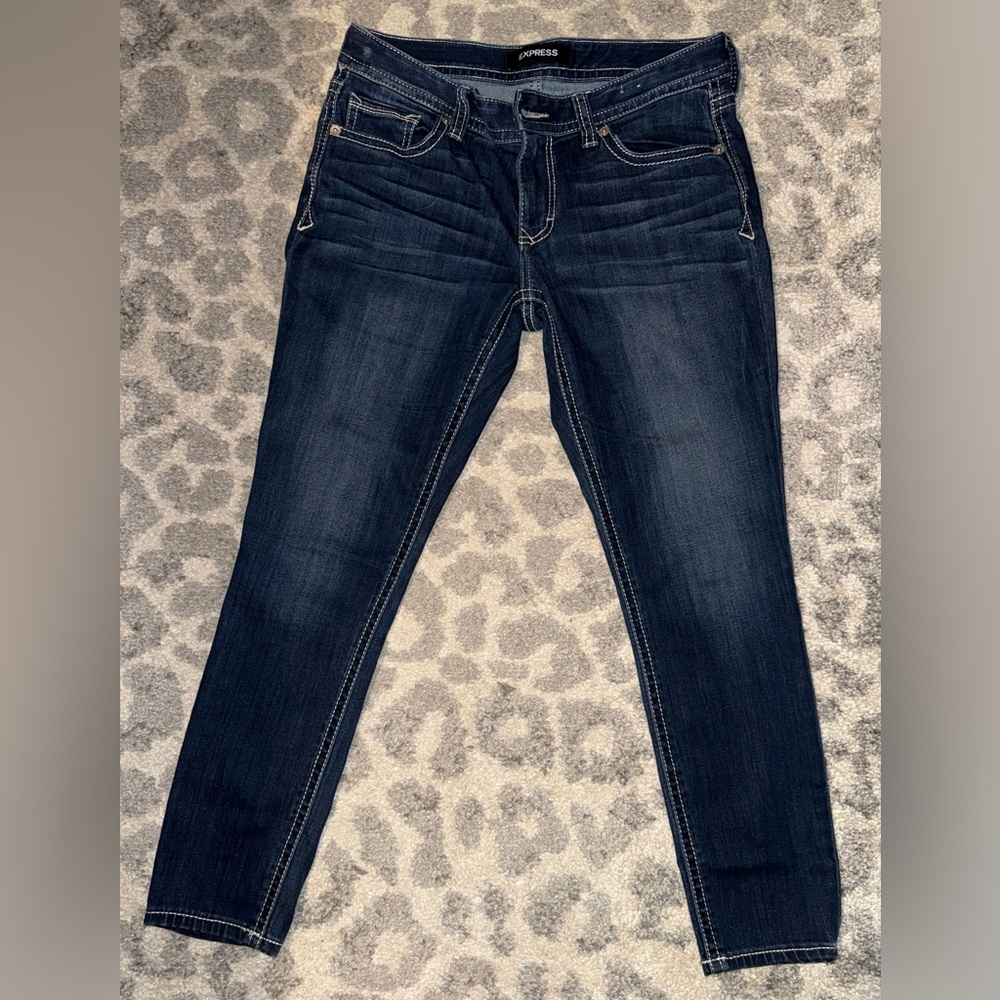 EXPRESS Dark Blue Women's Jeans